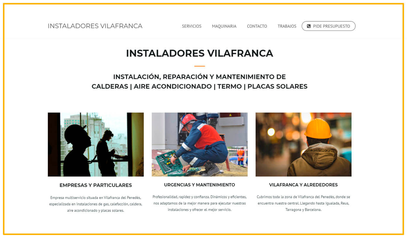 diseño pagina web vilafranca del penedes
