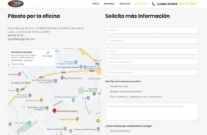 diseño de pagina web para emprsa de mudanzas