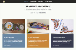 diseño web a medida artista