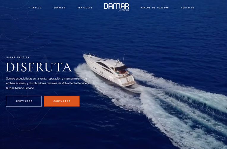 diseño web damar nautica