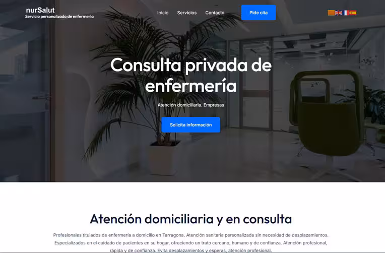 diseño web tarragona clinica de enfermeria diseño web consulta enfermeria en tarragona
